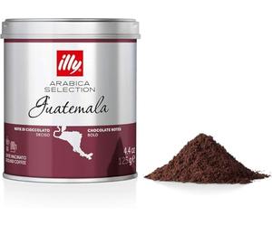 illy, Caffè Macinato per Moka Arabica Selection Guatemala, 100% Arabica con Note di Cioccolato, Gusto Amaro e Intenso, Confezione da 125g