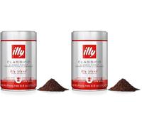 illy, Caffè Macinato per Moka Tostato CLASSICO, 100% Arabica con Note di Fiori d'Arancio e Gelsomino, Gusto Morbido e Retrogusto Dolce, Confezione da 500g