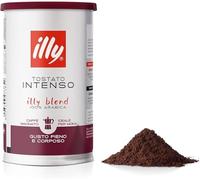 illy, Caffè Macinato per Moka Tostato INTENSO, 12 Barattoli da 185g | 100% Arabica con Note di Cacao e Frutta Secca, Retrogusto Pieno e Corposo