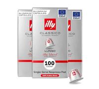 Illy Caffè Tostatura CLASSICO LUNGO in capsule compatibili Nespresso - 10 confezioni da 10 capsule (100 capsule)