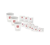Illy Kit Monouso 200 Caffe Coffee Break Bicchieri Palette Bustine Zucchero Logo
