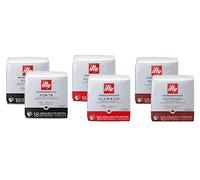 ILLY Selezione di 108 Capsule Caffè per Macchine Iperespresso | Assortimento Degustazione con 2 Confezioni Classico, 2 Confezioni Intenso, 2 Confezioni Forte