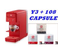 illy Y3.3 macchina caffè ROSSA + 108 capsule classico intenso forte iperespresso
