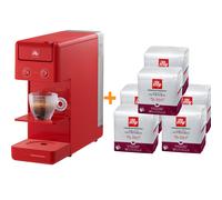 Illy Y3.3 Macchina da Caffe' a Capsule Iperespresso Rossa + 108 Capsule Intenso