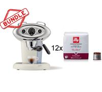 Illycaffe' S.P.A Macchina caffè x7.1 bianca + 12 confezioni caffè iperespresso tostato intenso Macchina caffè x7.1 bianca + 12 confezioni caffè iperespresso tostato intenso