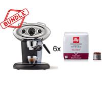 Illycaffe' S.P.A Macchina caffè x7.1 nera + 6 confezioni caffè iperespresso tostato intenso Macchina caffè x7.1 nera + 6 confezioni caffè iperespresso tostato intenso
