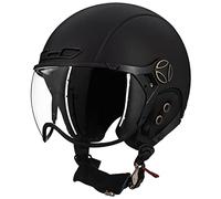 ILM Casco Bici Uomo Donna Adulti Sci Snowboard con Visiera Rimovibile Paraorecchie ASTM CPSC e CE Z102,Nero Opaco,L