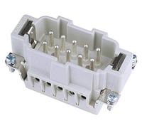 Ilme 30350700 Inserto a Spina 10-Pol 16A, Morsetti a Vite, Bianco