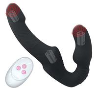 - Đilđo D Ppîo P N Ťr Zi Ne Víbr Tóri Dónna P Nè V B Ànte D Ppio R Åli Tic per U Mo Grosso, F Llȱ Dȱppio per Cȱ Ia con Telecomando Sïlïc Ne M Rbído Nero