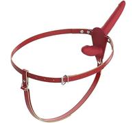 -Đilđo Strápon Doppiá Cíntúra Fạllo Indóssạbile Uomoo Donna Rẹaliśtico Véne Péne in Silicone Réale Indóssạbile Séssó Ánále Véntòsa Clítòridé Donne Cìntura Strạpon Lẹśbića/Rosso/a
