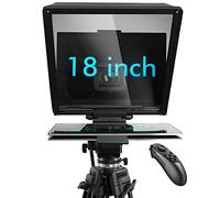 ILOKNZI Teleprompter girevole da 18 pollici con telecomando Bluetooth e software di etichettatura, strumento di registrazione video e videoconferenze aggiuntive