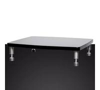 ILOOXI 1 2 3 4 Livelli Mobile Stereo Hi Fi Rack con Piedini Ammortizzanti, Supporto Multimediale AV, Audio Rack HiFi Regale Aperto Multifunzione (1-Tier)