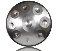 ILOOXI 9 Note Handpan Drum Tamburo A Percussione D Minor 22 Pollici Hand Pan Harmonic, Strumento A Tamburo In Acciaio, Per Guarigione Del Suono, Meditazione Del Personale, Yoga (Color : Silver-9 Note