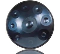 ILOOXI 9 Note Handpan Drum Tamburo A Percussione D Minor 22 Pollici Hand Pan Harmonic, Strumento A Tamburo In Acciaio, Per Guarigione Del Suono, Meditazione Del Personale, Yoga (Color : Blue-9 Notes