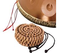 ILOOXI Decorazione Handpan Corda In Rattan, Corda Per Tamburo Decorazione Surround Decorazione Surround Copertura Protettiva Per Strumento A Percussione (Color : Brown, Size : 55-65cm)
