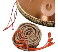 ILOOXI Decorazione Handpan Corda In Rattan, Corda Per Tamburo Decorazione Surround Decorazione Surround Copertura Protettiva Per Strumento A Percussione (Color : Red, Size : 55-65cm)