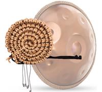 ILOOXI Decorazione Per Handpan Corda In Rattan, Corda Di Canapa Intrecciata A Mano Tamburo A Mano Da 22 Pollici, Tampone Protettivo, Eliminazione Del Rumore (Color : Brown, Size : 55-65cm)