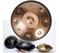 ILOOXI Handpan Drum 9 Note Strumento A Tamburo Handpan, 432Hz/440Hz Tamburo A Mano In Acciaio, Tamburo Per Tongue Per Bambini E Adulti (Color : Gold, Size : 9 Notes-432Hz)