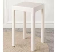 ILOOXI Sgabelli impilabili in plastica sgabelli impilabili da 45,7 cm sgabelli da bar senza schienale sgabelli portatili per bambini e adulti, 10 colori (colore: bianco, dimensioni: altezza 45 cm/18