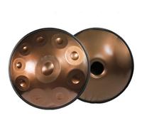 ILOOXI Strumento A Tamburo Handpan In D Minor Handpan 9 Note 10 Note 12 Note Tamburo Per Tongue In Acciaio Strumento Musicale Tamburo A Mano Da 22 Pollici (Color : Gold-432hz, Size : 10 Notes)