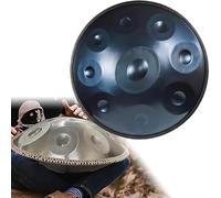 ILOOXI Tamburo A Mano In Acciaio 432hz 440hz 9 Note 10 Note 12 Note Tamburo Handpan D Minore Tamburo Armonico Con Borsa Morbida Per Handpan, Bacchette, Supporto (Color : Blue-440hz, Size : 12 Notes
