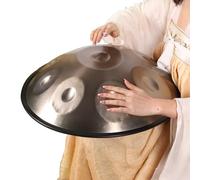 ILOOXI Tamburo A Mano In Acciaio Handpan Drum 432Hz 440Hz Hand Pan 9/10/12 Note Tamburo Handpan Da 22 Pollici In Re Minore Con Soft Hand Pan Bag, 2 Bacchette E Il Sopporto (Color : Gold-440hz, Size