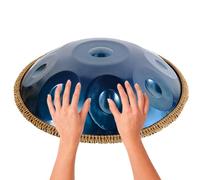 ILOOXI Tamburo Con Lingua In Acciaio, 432HZ 440HZ Handpan Drum Re Minore Strumento A Tamburo Per Handpan 9/10/12 Note Handpan (Color : Blue-432hz, Size : 12 Notes)