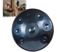 ILOOXI Tamburo Handpan In Re Minore Tamburo A Mano In Acciaio, Tamburo Etereo 9 Note/ 10 Note/ 12 Note, Tamburo Armonico 432HZ/ 440HZ, 22 Pollici (Color : Blue-432hz, Size : 10 Notes)