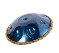 ILOOXI Tamburo Per Handpan In Re Minore Handpan Drum 22 Pollici Hand Pan Harmonic 9/10/12 Note Tamburo In Acciaio Con Martello 2 Handpan, Borsa Morbida, Supporto Per Hand Pan (Color : Blue-440hz, Si