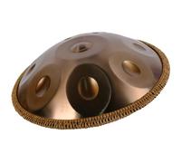 ILOOXI Tamburo Per Handpan In Re Minore Handpan Drum 22 Pollici Hand Pan Harmonic 9/10/12 Note Tamburo In Acciaio Con Martello 2 Handpan, Borsa Morbida, Supporto Per Hand Pan (Color : Gold-432hz, Si