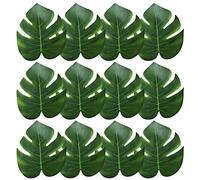 iLoveCos Tropical Palms Leaves Simulazione Foglia Artificiale per Decorazione Hawaiian Party Luau Jungle Beach Tema Decorazioni Party Supplies, Pack of 24