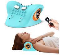 ILoveU Cuscino massaggiatore per collo Shiatsu aggiornato 2025 - Modalità di calore/vibrazione/impastamento 3 in 1 con telecomando, ricaricabile USB-C, portatile per auto/ufficio/casa - Spegnimento