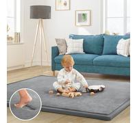 ILPEOD Tappetino da gioco per bambini, tappetino da gioco per la pancia, tappeto per la cameretta dei bambini, tappeto per la stanza dei giochi, tappeto tatami, 180 x 100 cm, in memory foam, spessore