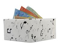 ilportafogliodicarta.it Paper wallet Note Musicali - Portafoglio Note Musicali - Antistrappo - Leggerissimo - Water resitent - Slim - Fatto in pretex laminato opaco - Prodotto in attesa di brevetto