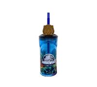 ILS I LOVE SHOPPING Bicchiere 360ml con Cannuccia e Personaggio 3D per Bambini BPA free (Jurassic World)