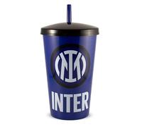 ILS I LOVE SHOPPING INTER | Bicchiere Ufficiale con Tappo in plastica 430ml per Tifoso Bambini Made in Italy (Inter)