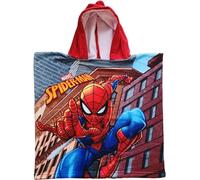 ILS I LOVE SHOPPING Poncho con cappuccio Asciugamano da spiaggia Mare e piscina Accappatoio in microfibra 55X90 cm asciugatura rapida, ultra morbido (per SPIDERMAN)