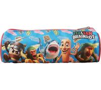 ILS I LOVE SHOPPING Portapenne Astuccio Triplo Borsellino Scuola e Asilo per Bambini e Ragazzi 22x12cm BRAINROT