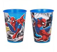 ILS I LOVE SHOPPING Set 2 Bicchieri per Bambini 260 ml in plastica Senza BPA Regalo per Ragazzi (Spiderman Street)