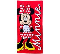 ILS I LOVE SHOPPING Telo Mare Asciugamano da spiaggia e piscina in microfibra CM. 140X70 asciugatura rapida, ultra morbido (per Minnie Mouse Red)