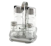 ILSA 12500000IVV Stand Oliera 5 Pezzi, Inox, 1250, Acciaio Inossidabile