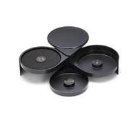 ILSA Bordatore per Bicchieri in ABS con 3 Ripiani della Linea Mixage di Diametro 16 cm e Altezza 7 cm