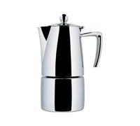 ILSA Caffettiera Espresso Slancio, Induzione, Lucida, Acciaio Inox 18/10, Tazza 4, cl 25