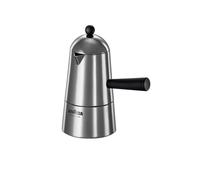 ILSA Caffettiera Carmencita Classic in alluminio con manico nero tazze 3 - argento alluminio 00980030ACC