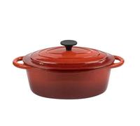 ILSA CASSERUOLA NORMANDIE GHISA OVALE CON COPERCHIO DIAMETRO 29 CM