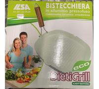 ILSA DIETIGRILL ECO BISTECCHIERA PIASTRA CERAMICA QUADRATA 29 X 29 cm ART 537