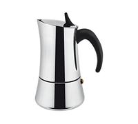 ILSA Elly, Caffettiera Espresso per Induzione, Acciaio Inox 18/10 , Argento, 4 t