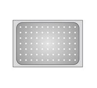Ilsa Gastronorm 1/1, bacinella forata in acciaio inox 18/10 - h.6,5 cm Gastronorm 1/1, bacinella forata in acciaio inox 18/10 - h.6,5 cm