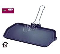BISTECCHIERA PIASTRA DI COTTURA CM 23x36 MARINELLA RETTANGOLARE IN GHISA SMALTAT