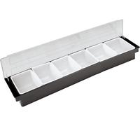 Ilsa mixage, porta condimenti professionale 6 scomparti cm 50 x16 cm